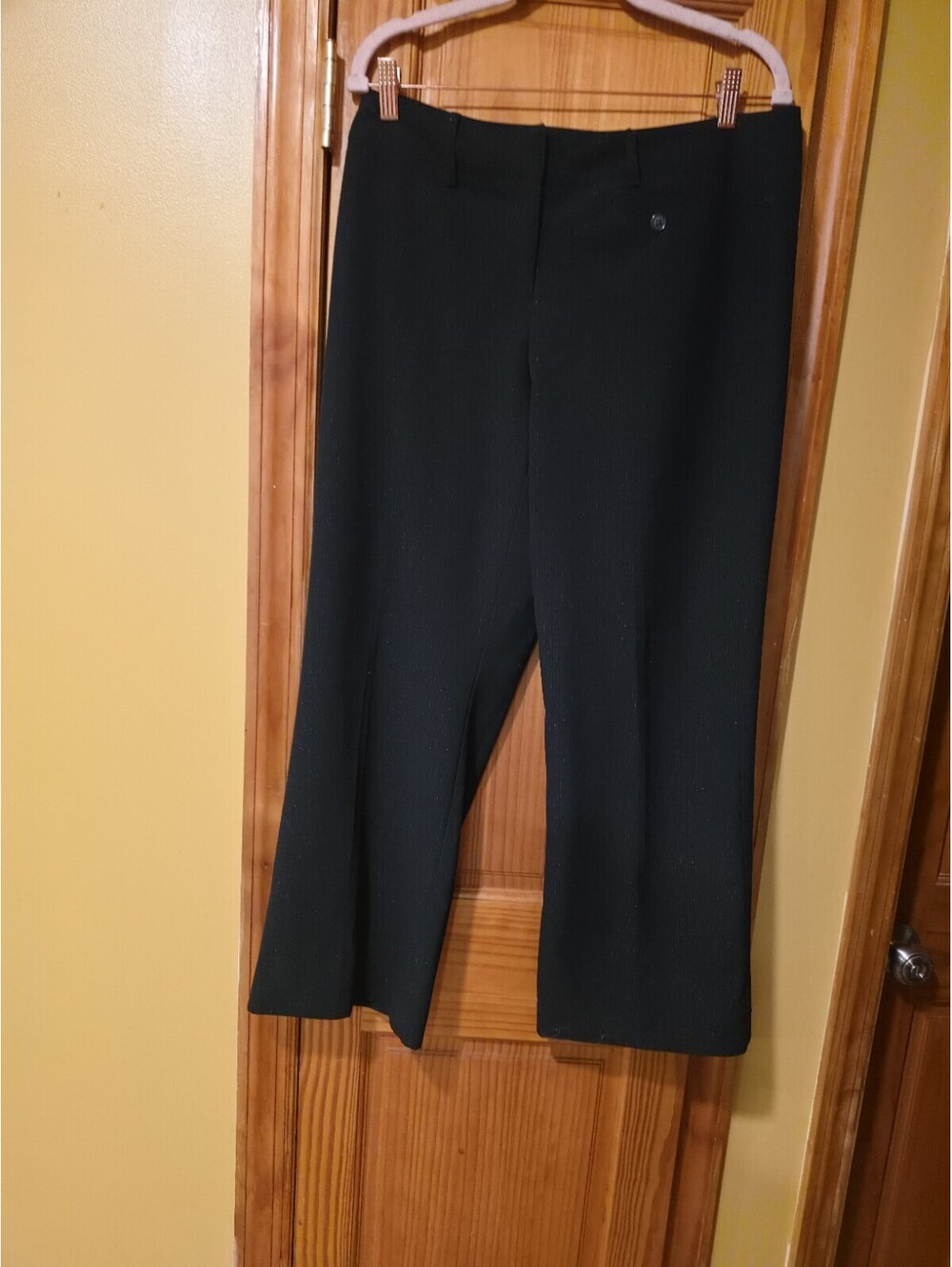 Pantology 12p Petite Womens Black Dress Pants
